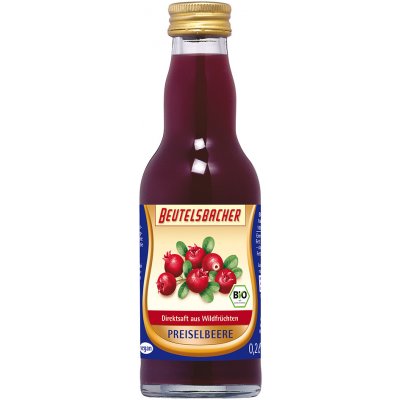 Beutelsbacher Bio brusinková šťáva 100% 200 ml – Sleviste.cz