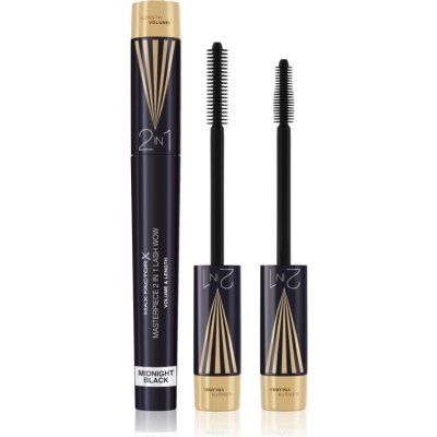 Max Factor Masterpiece Lash Wow řasenka pro objem a natočení řas 2 v 1 Midnight Black 7 ml – Hledejceny.cz