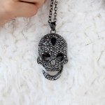 Retro Módní Náhrdelník - Novinka - LEBKA Skull Diamond – Zbozi.Blesk.cz