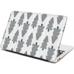 Sablio Samolepka na notebook Šedé stromky - 38x26 cm – Zboží Živě
