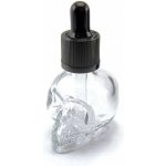 Green Sound Skleněná lahvička s kapátkem lebka 30ml čirá 1ks – Hledejceny.cz