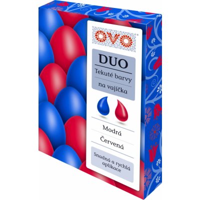 OVO Duo tekuté potravinářské barvivo modrá a červená 2 × 20 ml – Hledejceny.cz