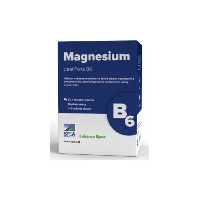 SPEA Magnesium citrát+B6 50+10 tablet – Hledejceny.cz