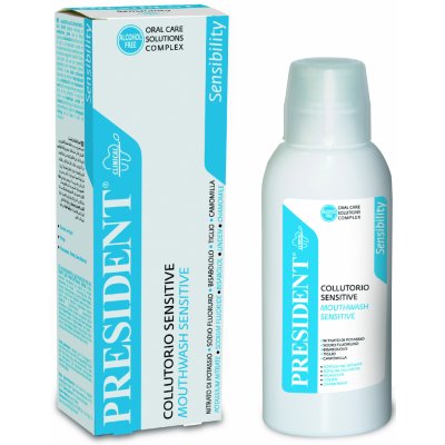 PresiDENT ústní voda Sensitive Sensibility bez alkoholu 250 ml