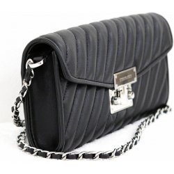 Michael Kors dámská kabelka crossbody ROSE 35F1SXOC1U BLACK MD ELONGATED CLUTCH