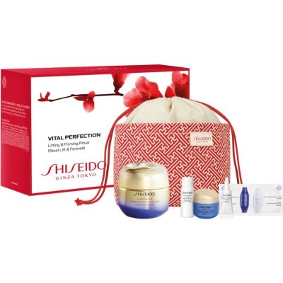 Shiseido Vital Perfection denní a noční liftingový krém 50 ml + zpevňující sérum pro mladistvý vzhled 7 ml + noční liftingový a zpevňující krém 15 ml + zpevňující oční krém proti vráskám 3 ml + pleťov – Zbozi.Blesk.cz