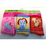 Pidilidi Dětské ponožky 3 páry Motýl zajíček a kočička – Zboží Dáma