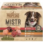 Propesko Mistr Adult filetky s hovězím zvěřinou kuřecím a krůtím v omáčce 24 x 85 g – Sleviste.cz