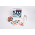 Radost v písku Závěsný adventní kalendář s rámečkem 24-dílná sada Barevné pískování obrázků – Zboží Dáma