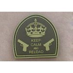 3D nášivka Keep Calm And Reload - TAN, GFC – Zbozi.Blesk.cz