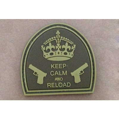 3D nášivka Keep Calm And Reload - TAN, GFC – Zboží Mobilmania