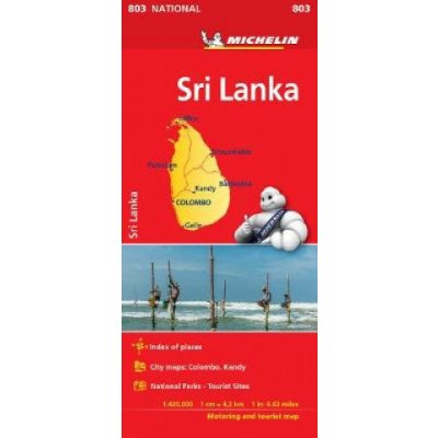 mapa Sri Lanka 1:420 t. – Hledejceny.cz