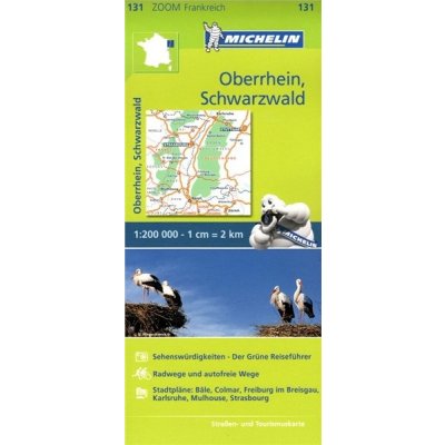 Francie: Horní Porýní, Schwarzwald, Alsasko (č. 131) mapa SLEVA – Sleviste.cz