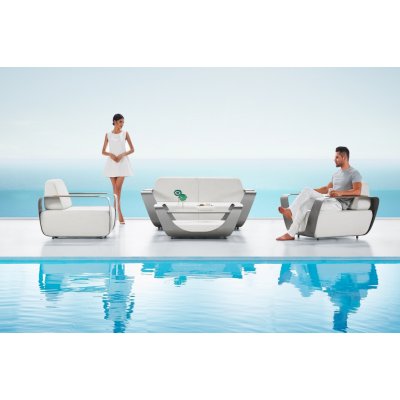 Higold Zahradní sestava Onda Lounge Sunbrella Grey/White Quick dry foam – Hledejceny.cz
