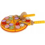 Kruzzel 22471 Dětská dřevěná pizza sada 27 ks – Zboží Dáma