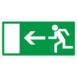 Únikový východ vlevo plast 0,5mm 200 x 100 mm – Hledejceny.cz