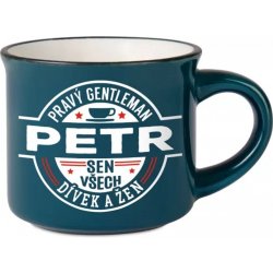 Albi Espresso hrneček Petr Pravý gentleman sen všech dívek a žen 45 ml