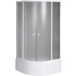 Aqualine Sprchové kouty - Sprchový kout Arlen 90x90x150 cm, bílá/sklo BRICK BTR903 – Zboží Mobilmania