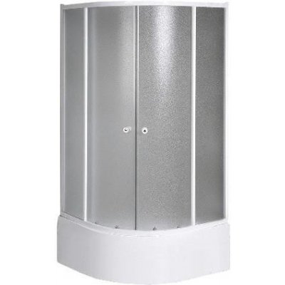 Aqualine Sprchové kouty - Sprchový kout Arlen 90x90x150 cm, bílá/sklo BRICK BTR903 – Zboží Mobilmania