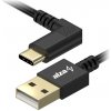 AlzaPower APW-CBTC0191B 90Core USB-A to USB-C, 1m, černý