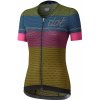 Cyklistický dres Dotout Glory W jersey - Lime/Light Blue/Pink/Yellow