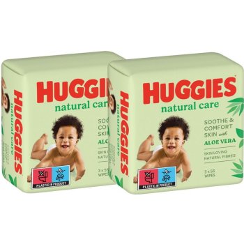Huggies wipes PACK 2 x Natural Care Triplo 2 x 168 ks
