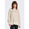 Dámská mikina Gant REL BOUCLE APPLIQUE C-NECK SWEAT bílá