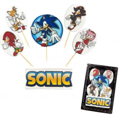 Cukrová figurka zápich ježek Sonic K Decor – Zboží Mobilmania