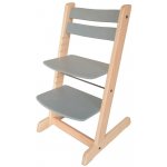 Dvěžidle Easy Rostoucí židle Lucie bukovo šedá 70 kg – Zbozi.Blesk.cz