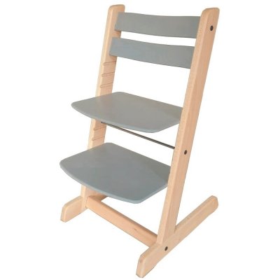 Dvěžidle Easy Rostoucí židle Lucie bukovo šedá 70 kg – Zbozi.Blesk.cz