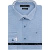 Pánská Košile AMJ kolekce Lui Bentini košile dlouhý rukáv Comfort fit LD198 světle modrá