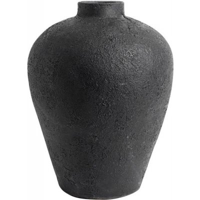 Ručně tvarovaná váza Muuubs Luna,40 cm | černá – Hledejceny.cz