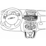 Konzole pro držák mobilního telefonu do Fiat Punto