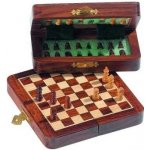Šachy cestovní magnetické mini překlápěcí – Zboží Dáma