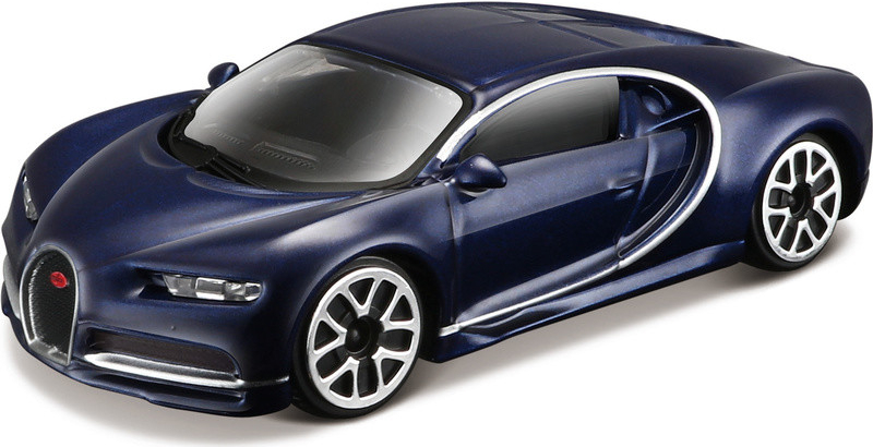 Bburago Bugatti Chiron metalíza modrá 1:43