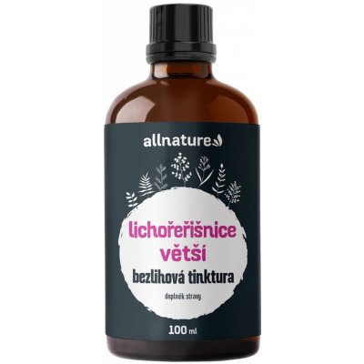 Allnature Lichořeřišnice větší bezlihová tinktura 100 ml – Hledejceny.cz