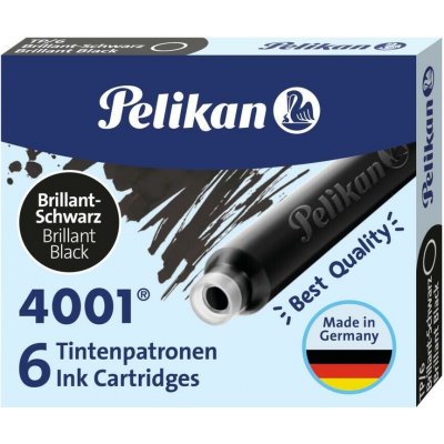 Pelikan 4001 Inkoustové bombičky 6 ks černé – Zboží Živě