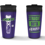 CurePink Nerezový cestovní hrnek DC Comics The Joker Straight Outta Arkham objem fialový MTM25370 450 ml – Hledejceny.cz