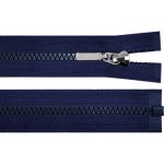 Kostěný zip No 5 délka 30 cm s ozdobným jezdcem, malé, 330 modrá tmavá – Hledejceny.cz