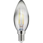 GTV VINTAGE LED žárovka C35 E14 4W 2700K LD-C35FP4-30 – Zboží Živě