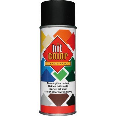 hitcolor Barva matná 400 ml RAL 9005 černá