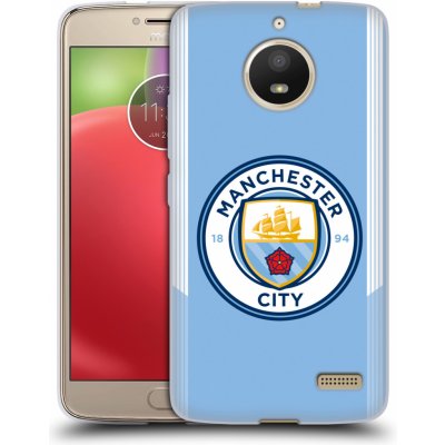 Pouzdro HEAD CASE Lenovo Moto E4 Fotbalový klub Manchester City modrá barva domácí dresy