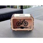 Dřevěná pokladnička - Na nové elektrokolo - D-decor – Sleviste.cz