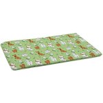 Misoko Absorpční pratelná podložka pro psy 80 x 140 cm s potiskem štěňata a kostičky zelená 2 ks – Zboží Mobilmania