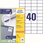 Avery Zweckform 3651 Samolepící etikety 52,5x29,7mm 4000 ks bílá – Sleviste.cz