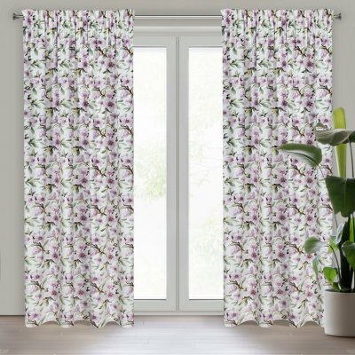 EUROFIRANY ZATEMŇOVACÍ ZÁVĚS NA PÁSCE ARLETA 140X270 CM VZOROVANÁ – Hledejceny.cz