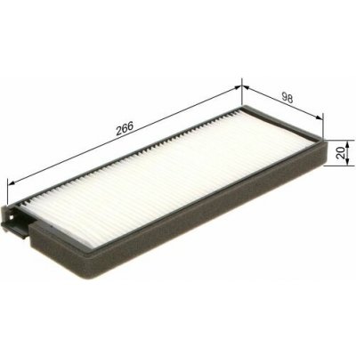 BOSCH Filtr, vzduch v interiéru 1987435123 – Hledejceny.cz