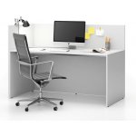 Plan sestava single s paravánem Segment levá bílý / bílý – Zboží Mobilmania