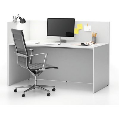 Plan sestava single s paravánem Segment levá bílý / bílý – Zboží Mobilmania