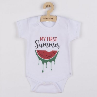 New Baby Body s potiskem My first Summer S potiskem Zelená – Zboží Mobilmania